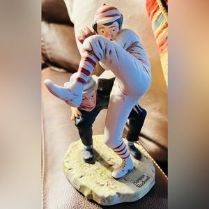 Norman Rockwell's 100th YEAR of BASEBALL Porcelain Figurine Dave Grossman, 1974